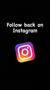 Follow back on Instagram